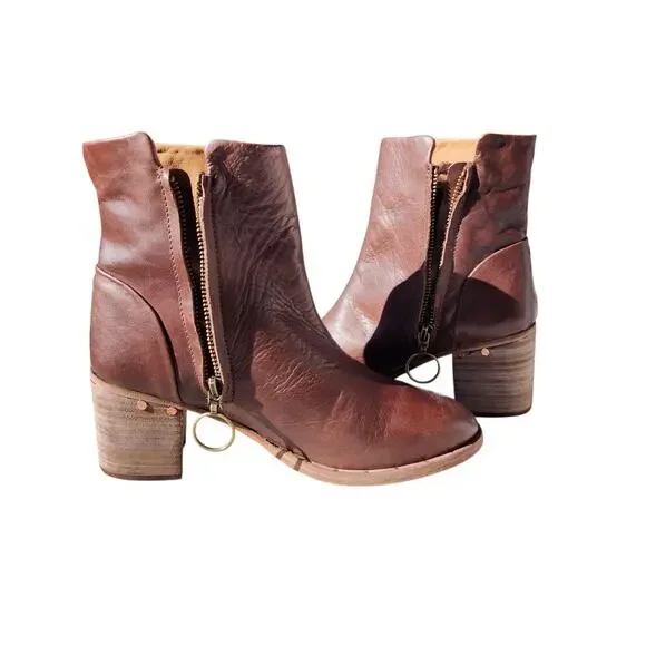 Beek Coronet Handcrafted Heeled Ankle Boots 6 - Picture 8 of 11